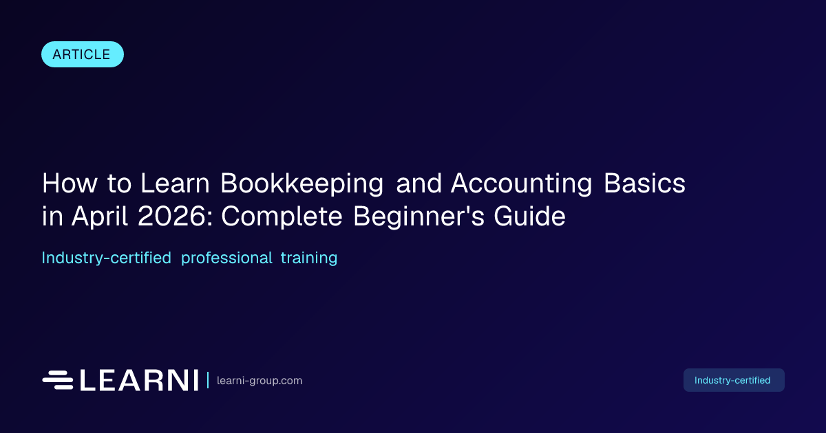 How to Learn Bookkeeping & Accounting Basics in April 2026…| Learni Blog
