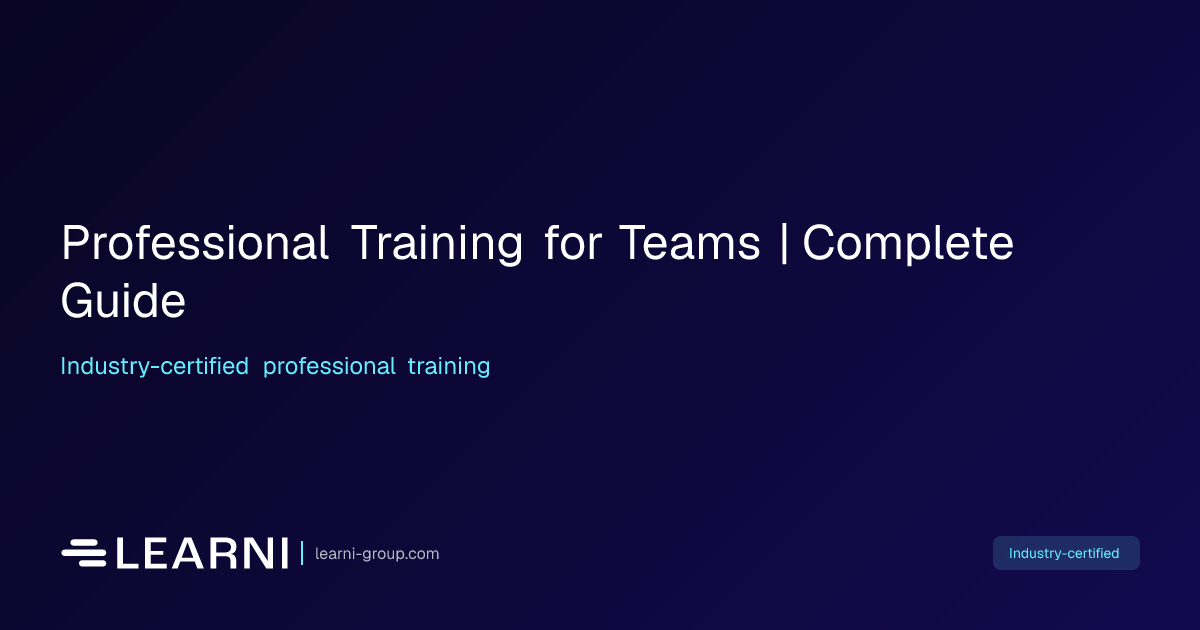 Professional Training for Teams | Complete Guide | Learni