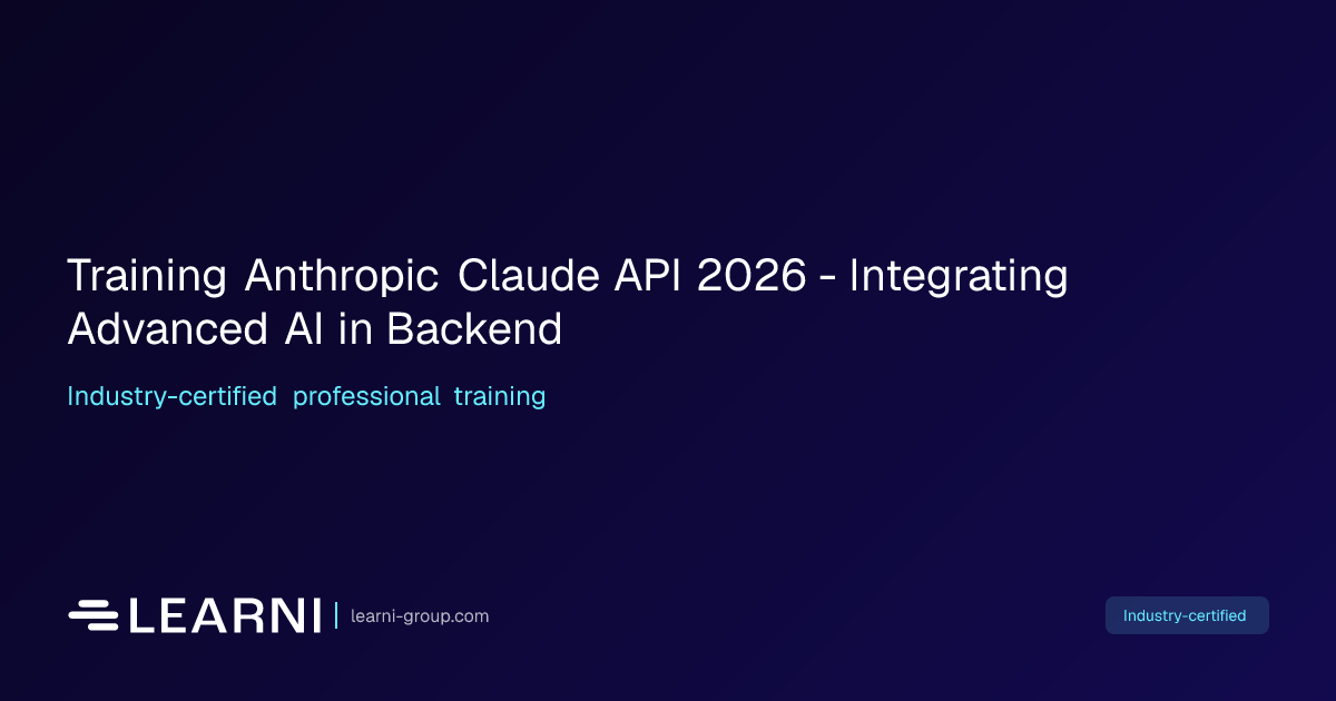 Training Anthropic Claude API 2026 - Integrating… | Learni