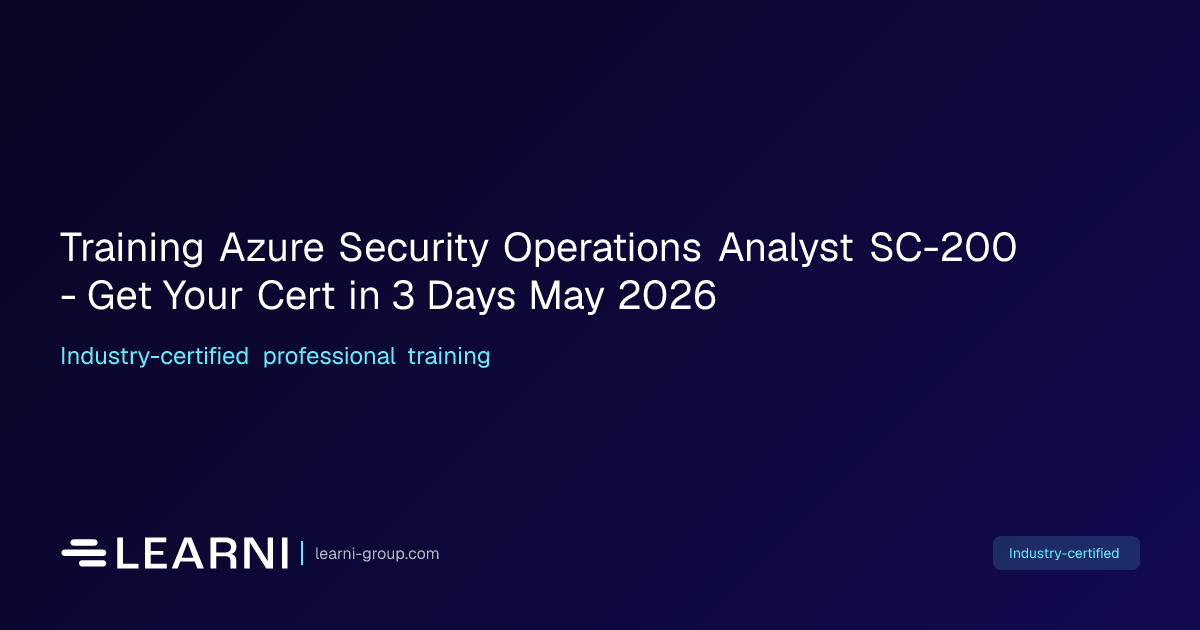 Training Azure Security Operations Analyst SC-200… | Learni