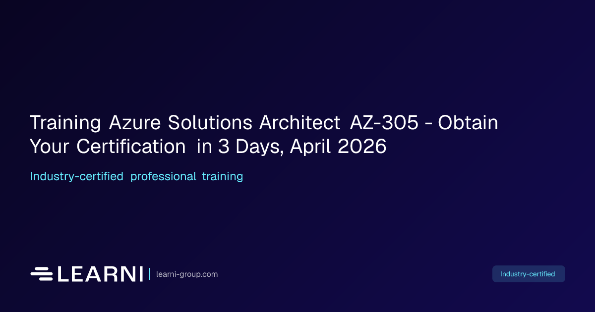 Training Azure Solutions Architect AZ-305 -… | Learni