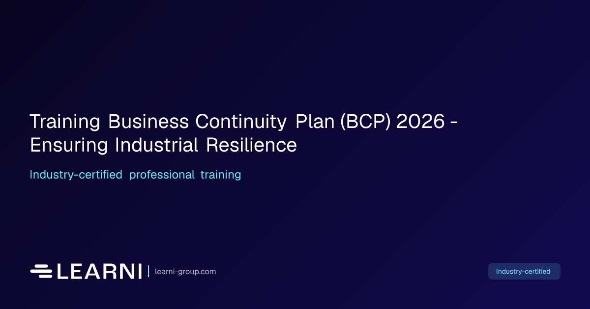 Training Business Continuity Plan (BCP) 2026 -… | Learni