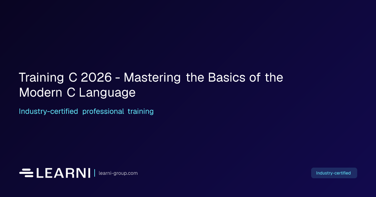 Training C 2026 - Mastering the Basics of the… | Learni