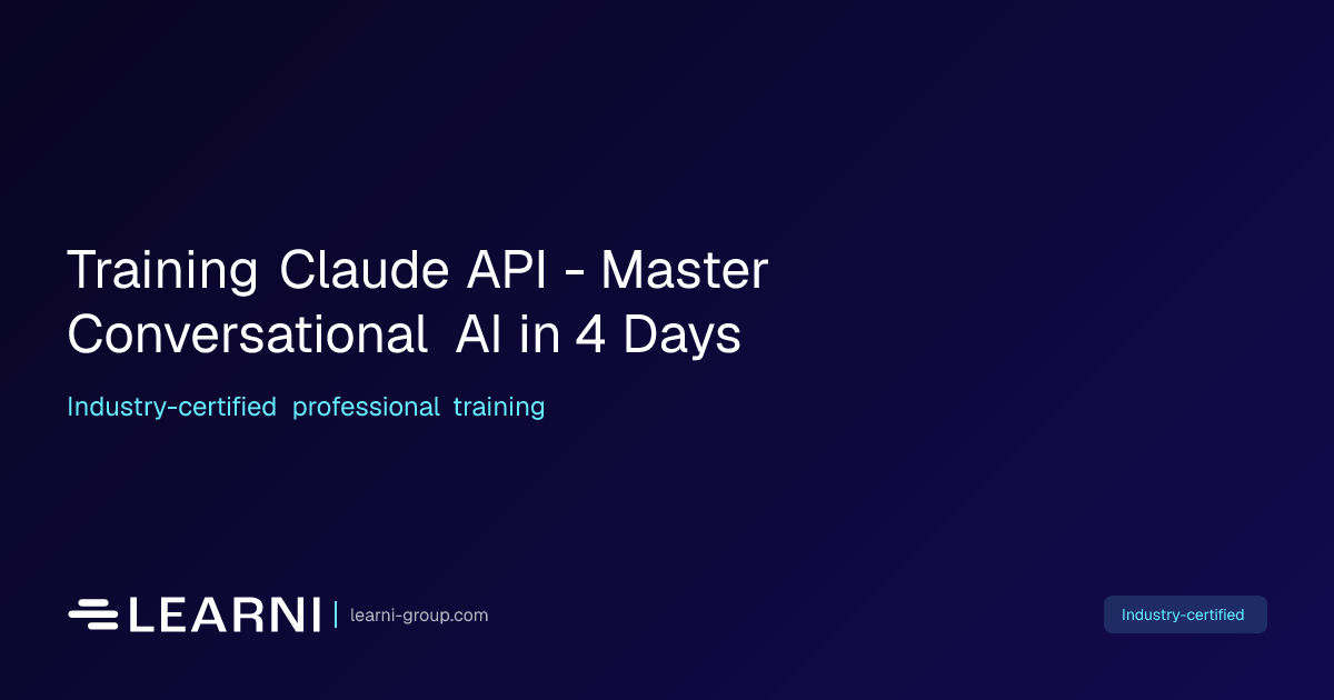Training Claude API - Master Conversational AI in… | Learni