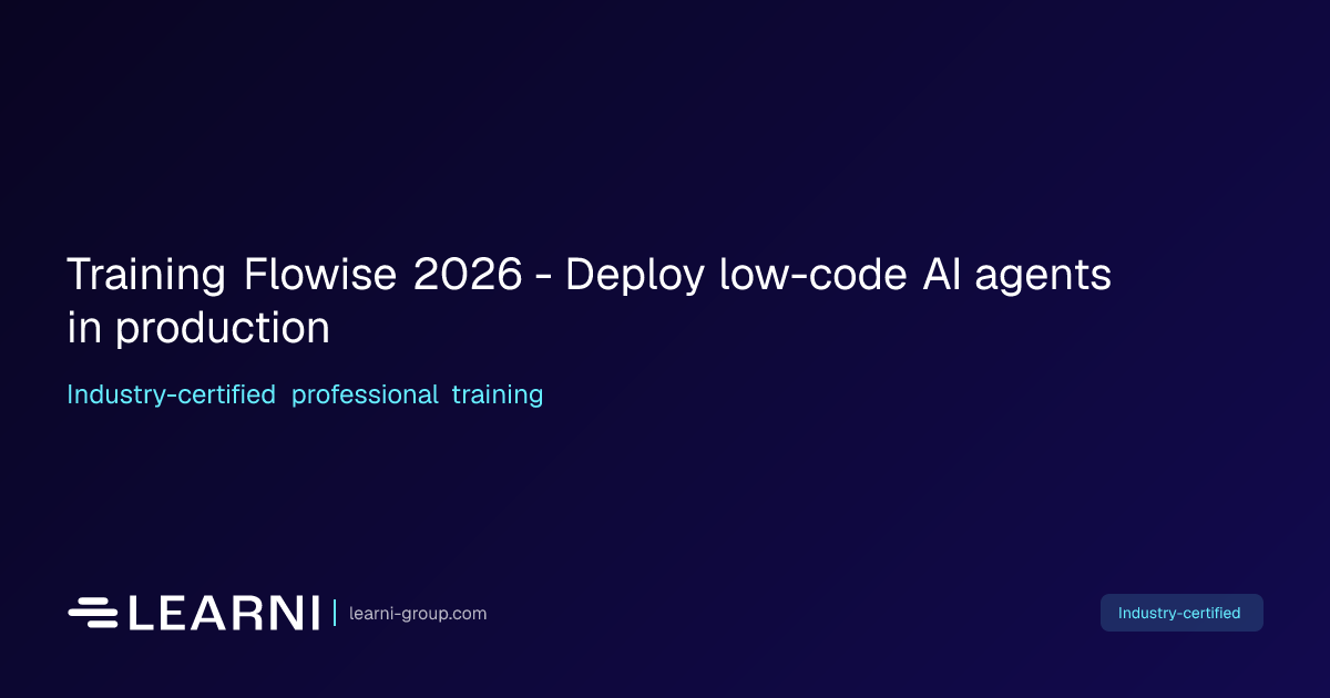 Training Flowise 2026 - Deploy low-code AI agents… | Learni