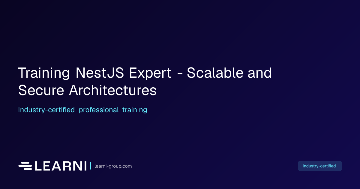 Training NestJS Expert - Scalable and Secure… | Learni