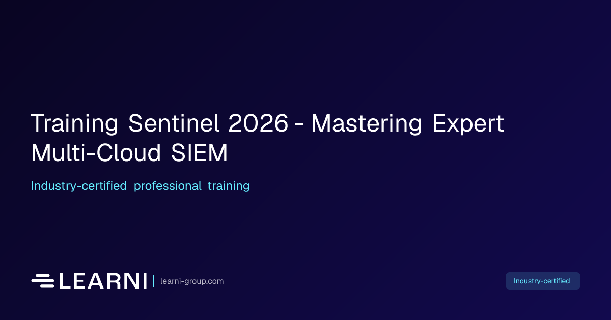 Training Sentinel 2026 - Mastering Expert… | Learni