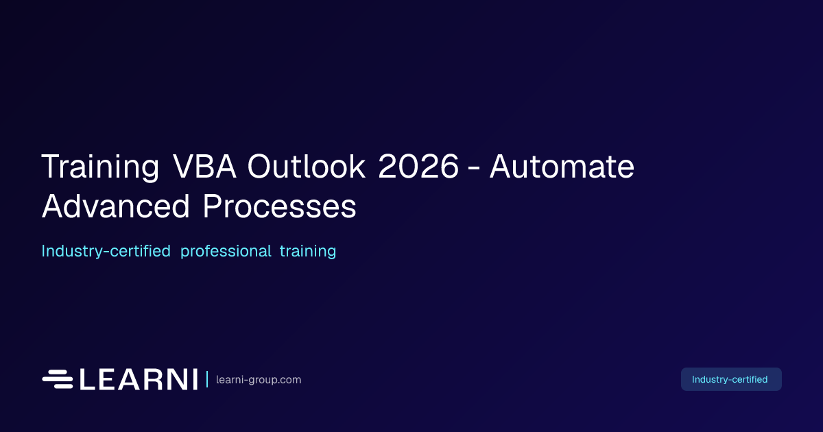 Training VBA Outlook 2026 - Automate Advanced… | Learni