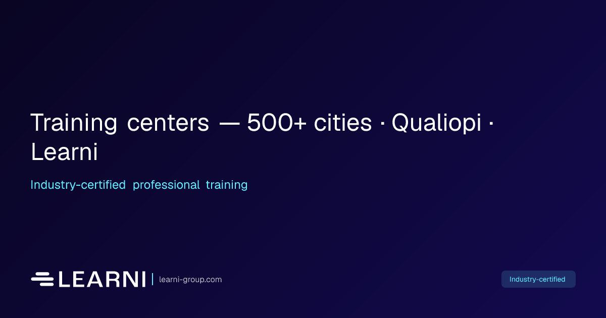 Training centers — 500+ cities · Qualiopi · Learni