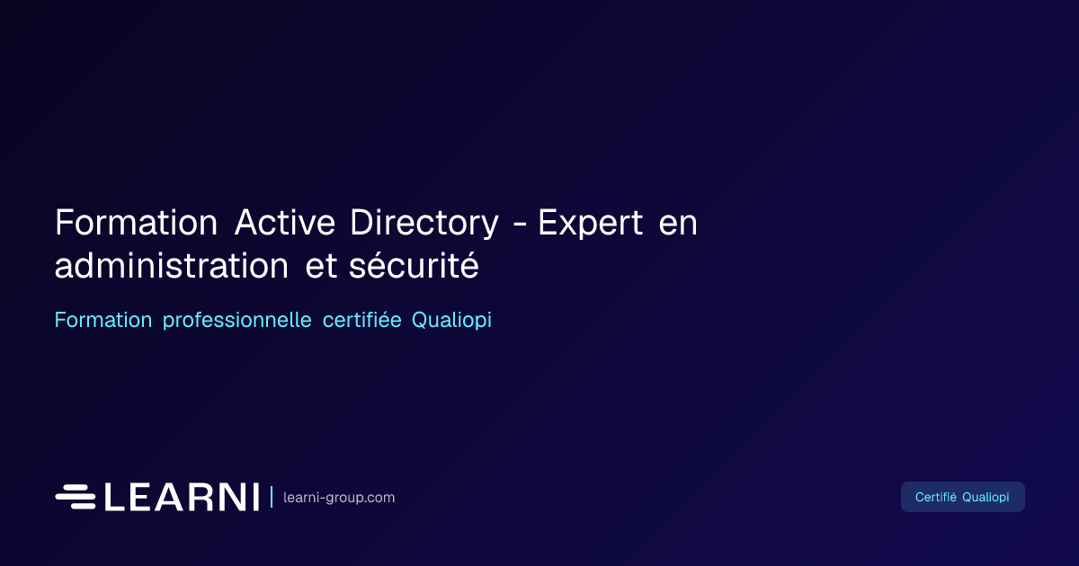 Formation Active Directory - Expert en… | Learni