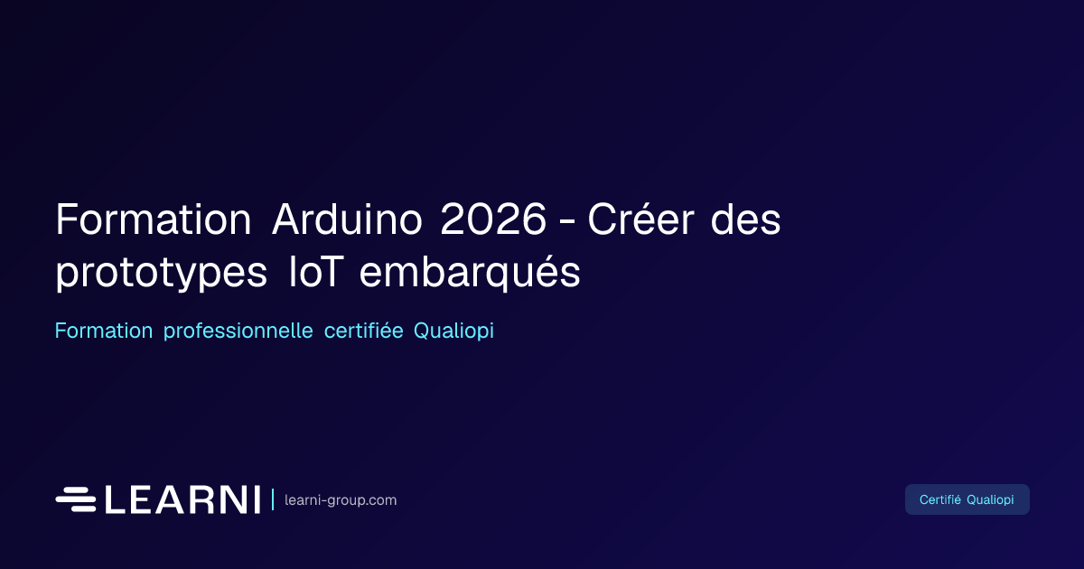 Formation Arduino 2026 - Créer des prototypes IoT… | Learni