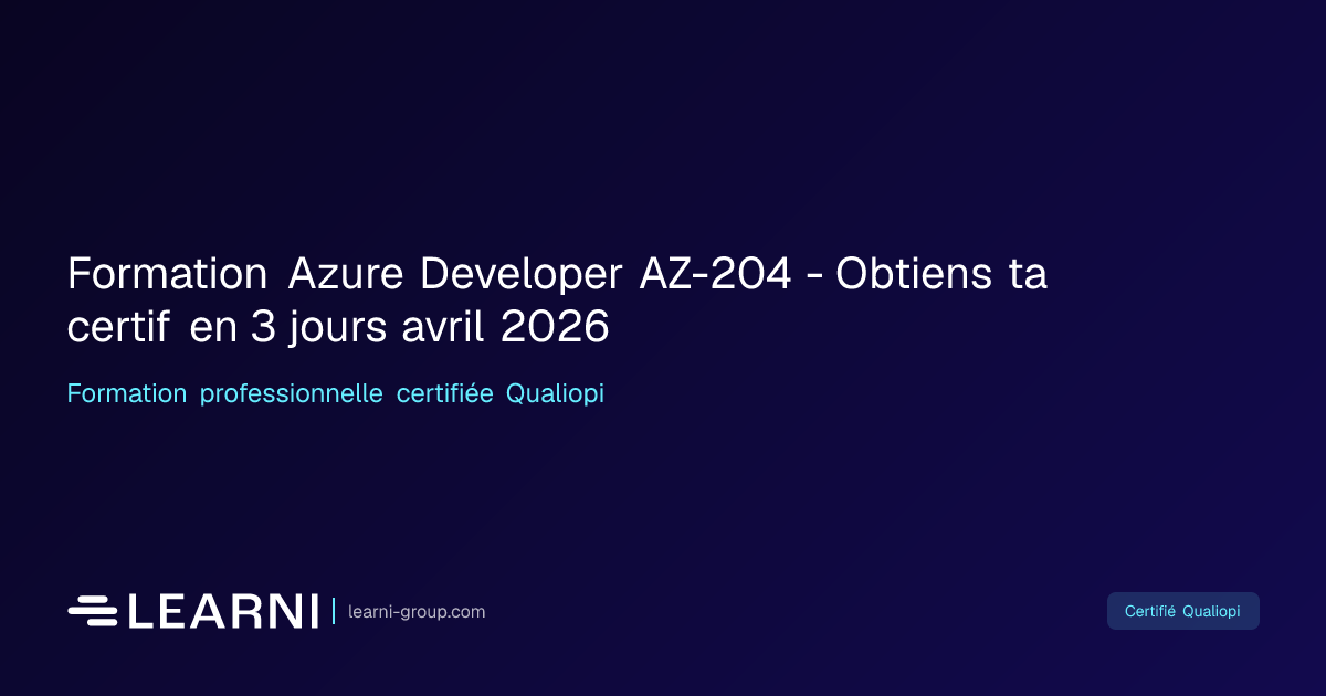 Formation Azure Developer AZ-204 - Obtiens ta… | Learni