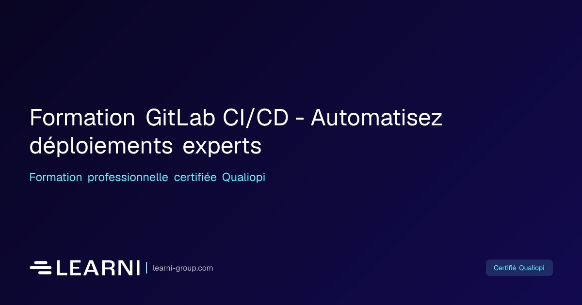 Formation GitLab CI/CD — Expert | Learni