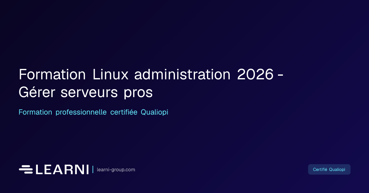 Formation Linux administration 2026 - Gérer… | Learni