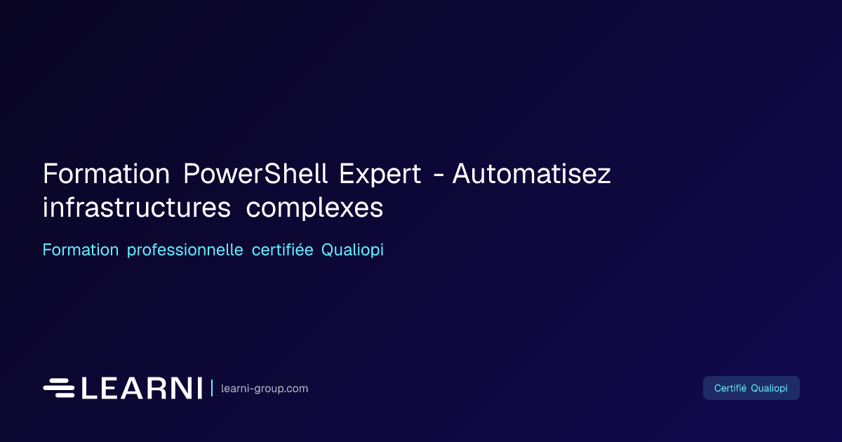 Formation PowerShell Expert - Automatisez… | Learni