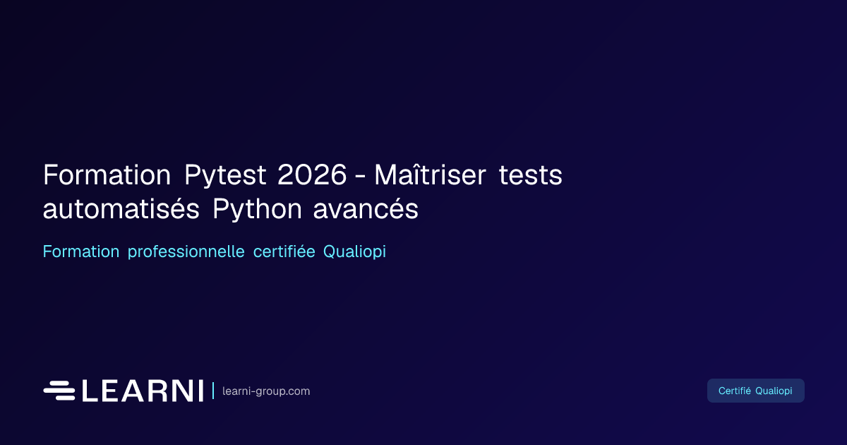 Formation Pytest 2026 - Maîtriser tests… | Learni