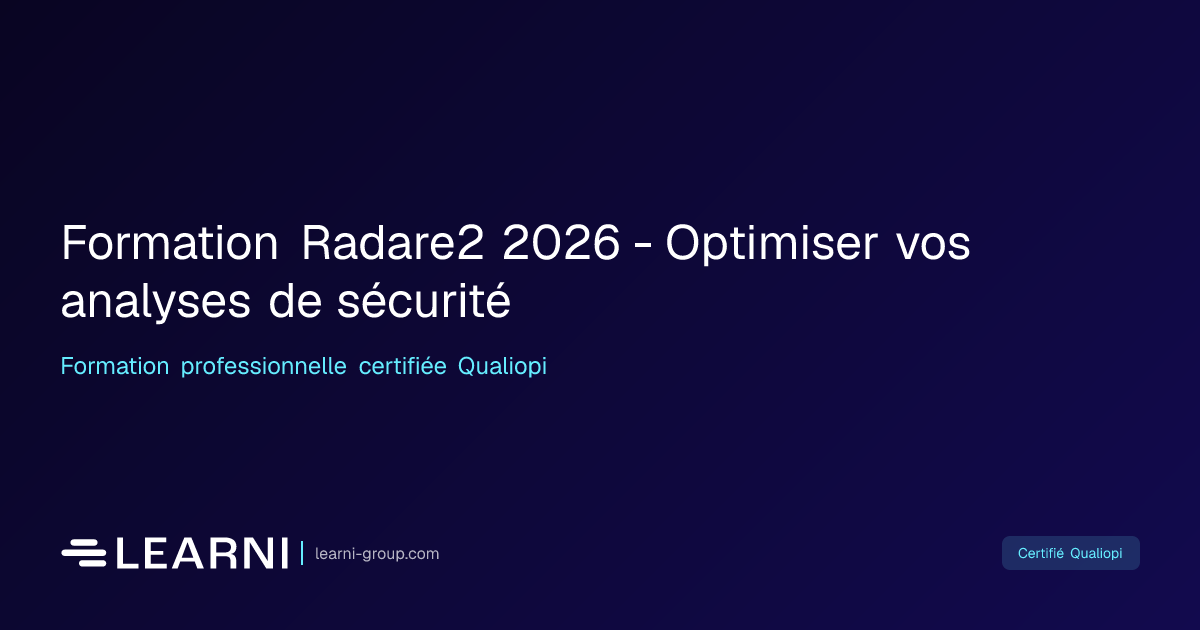 Formation Radare2 2026 - Optimiser vos analyses… | Learni