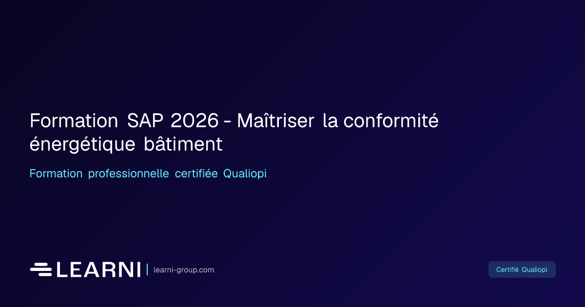 Formation SAP 2026 - Maîtriser la conformité… | Learni