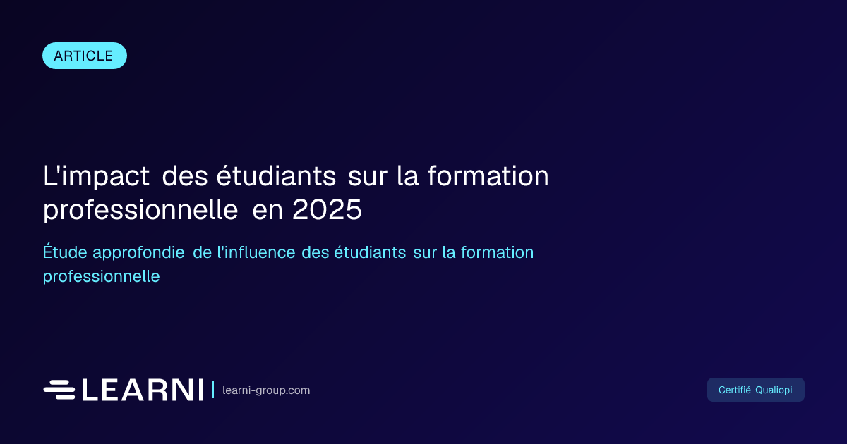 L'impact des étudiants sur la formation professionnelle e... | Learni ...
