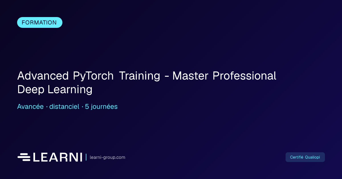 Advanced PyTorch Training - Master Professional… | Learni | Learni