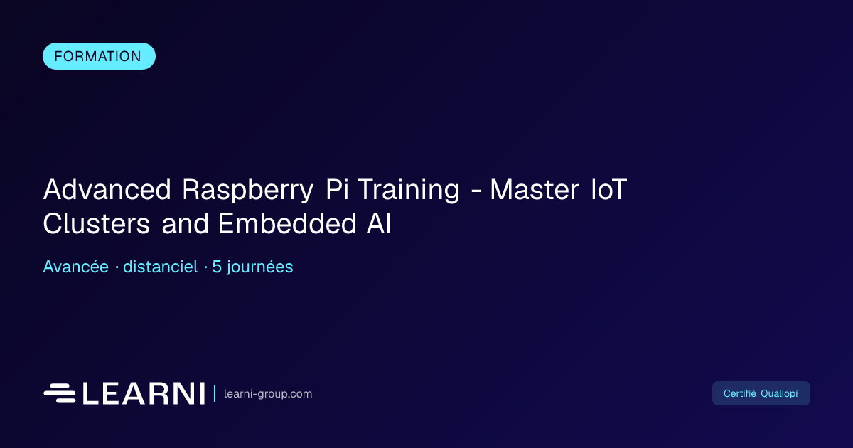 Advanced Raspberry Pi Training - Master IoT Clus... | Learni | Learni ...