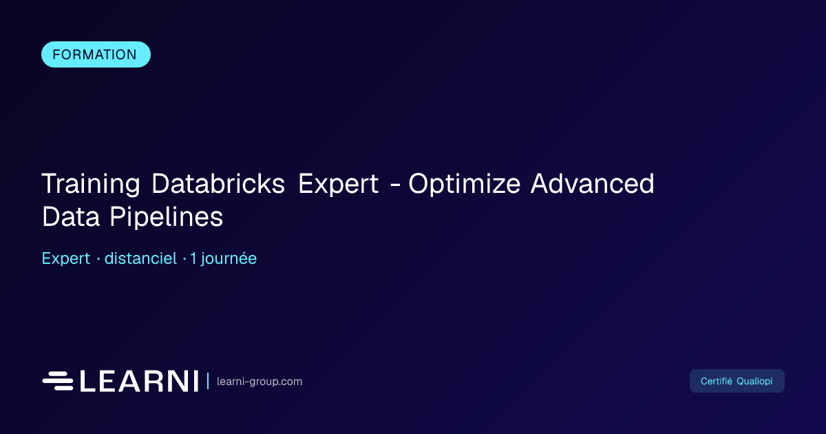 Training Databricks Expert - Optimize Advanced D... | Learni | Learni ...