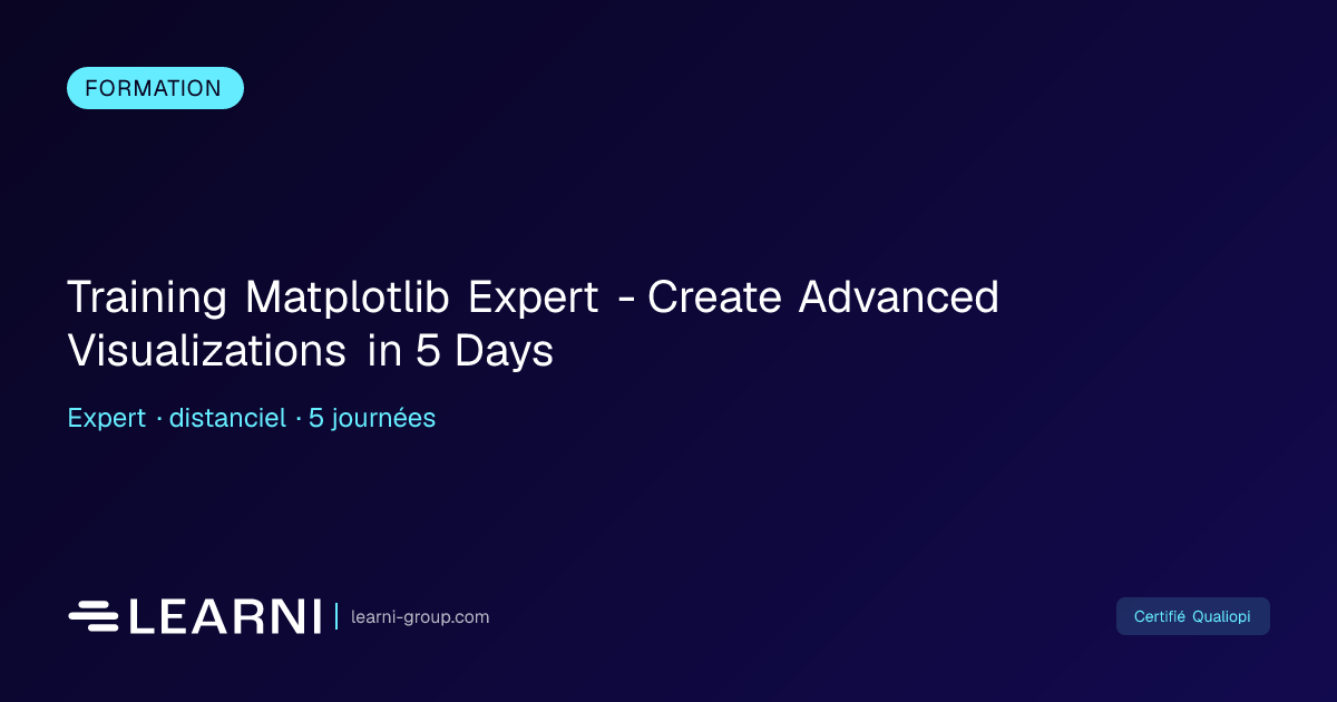 Training Matplotlib Expert - Create Advanced Vis... | Learni | Learni ...