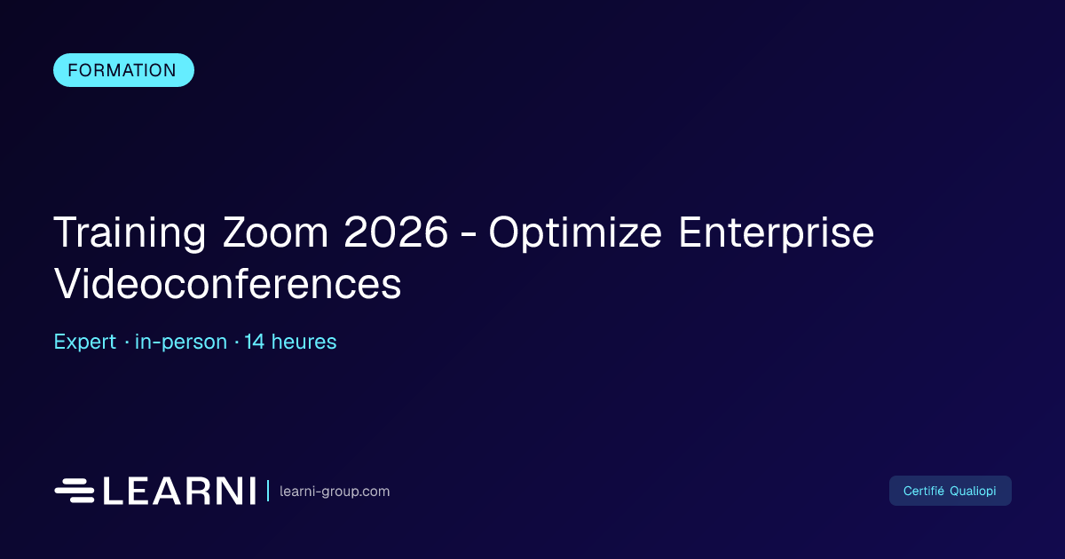 Training Zoom 2026 - Optimize Enterprise Videoco... | Learni | Learni ...