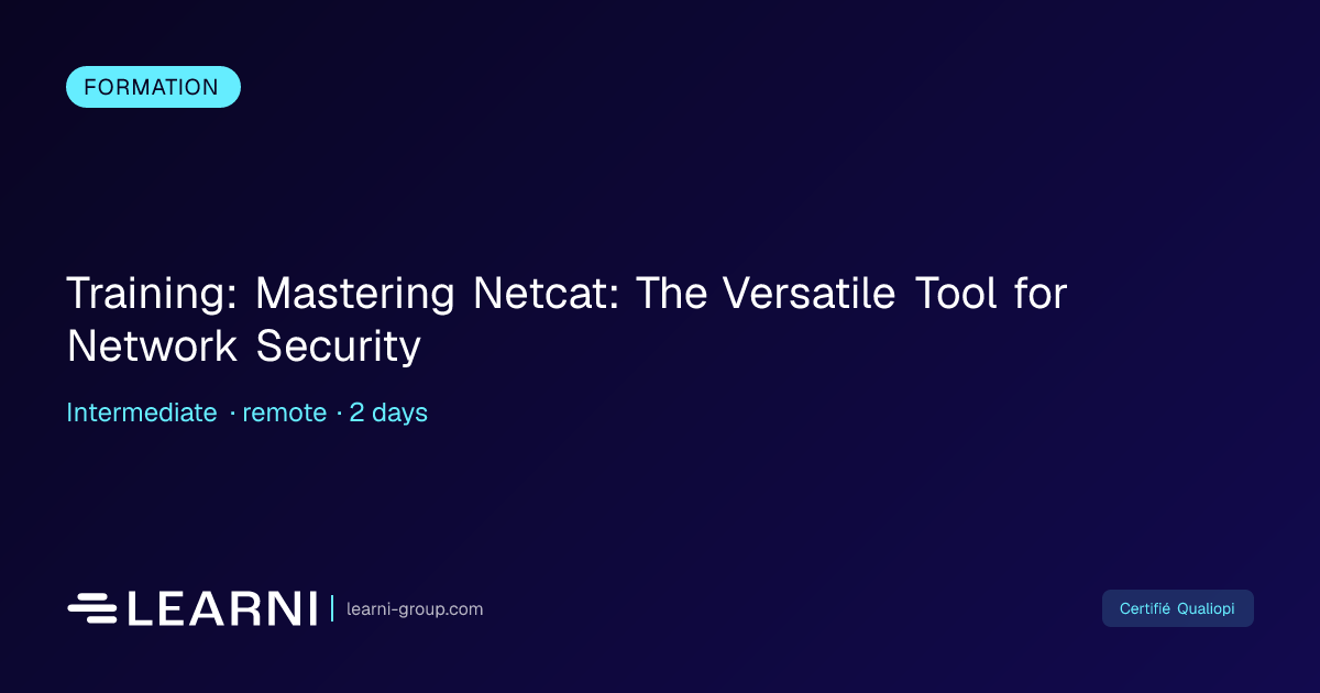 Training: Mastering Netcat: The Versatile Tool f... | Learni | Learni