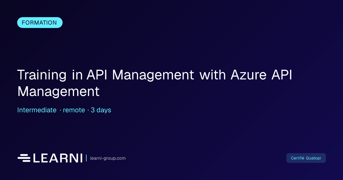 Training in API Management with Azure API Manage... | Learni | Learni