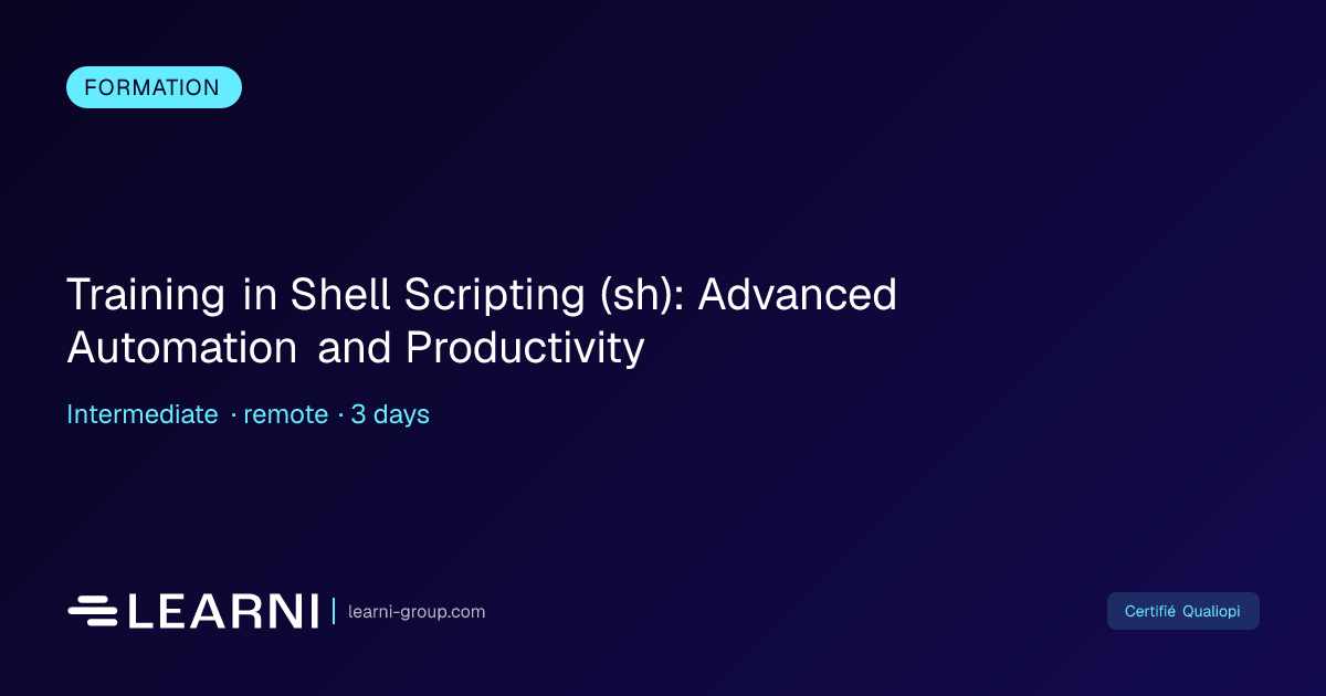 Training in Shell Scripting (sh): Advanced Autom... | Learni | Learni