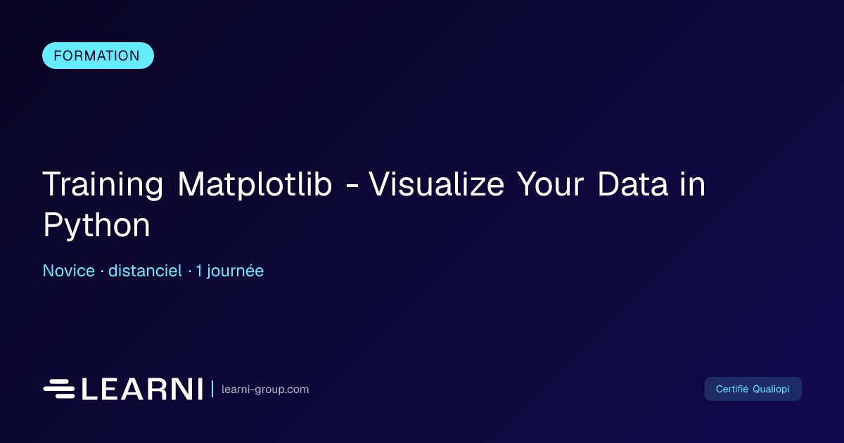 Training Matplotlib - Visualize Your Data in Python | Learni | Learni ...