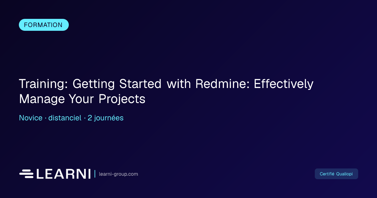 Training: Getting Started with Redmine: Effectiv... | Learni | Learni ...
