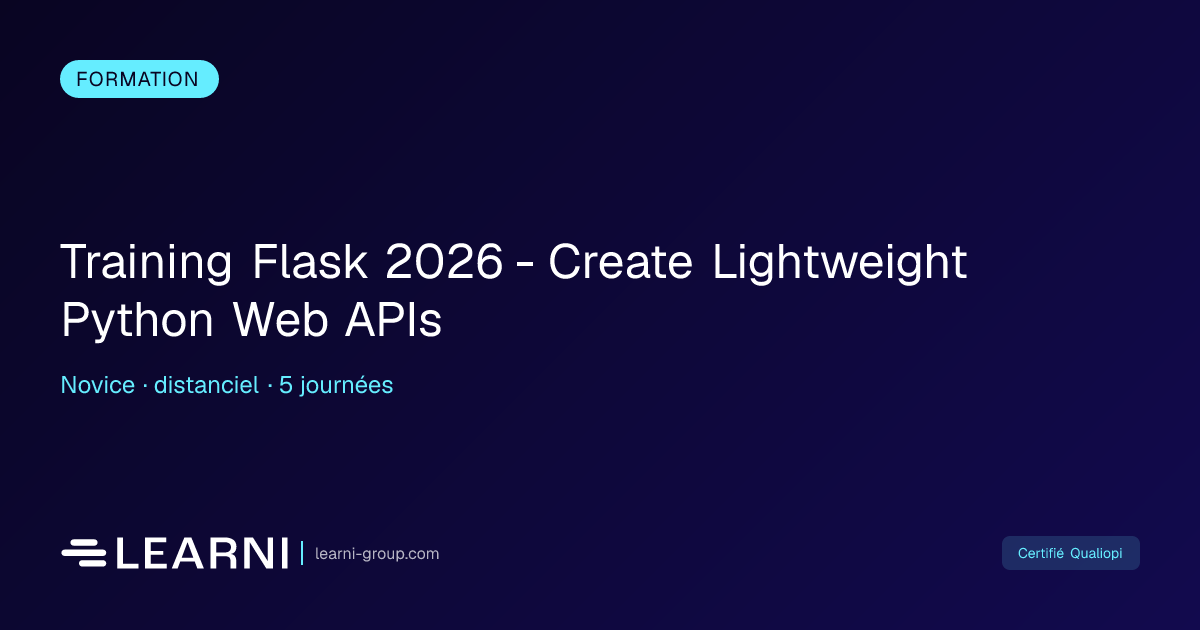 Training Flask 2026 - Create Lightweight Python ... | Learni | Learni ...