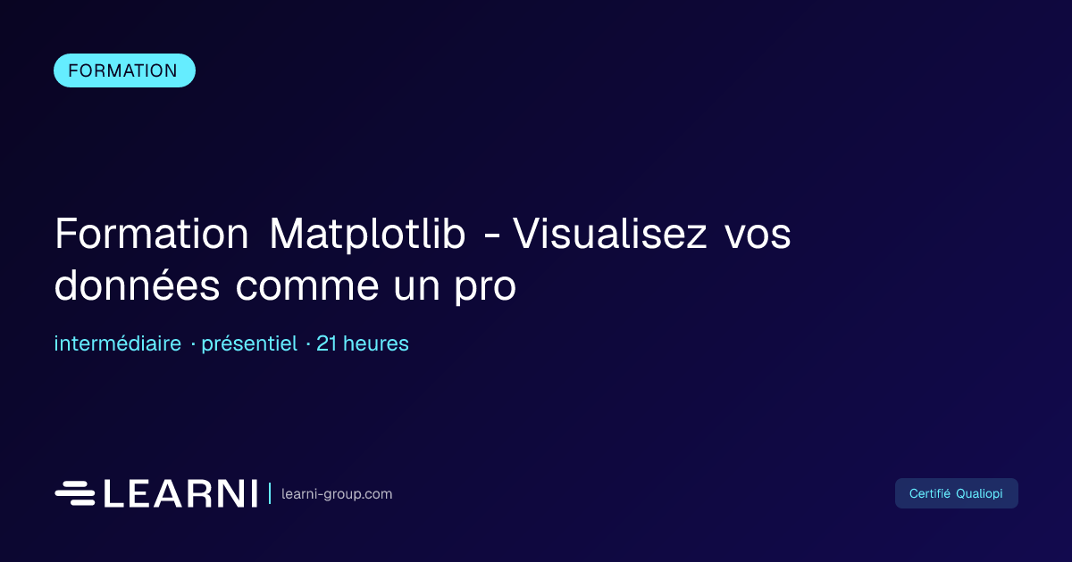 Formation Matplotlib - Visualisez vos données co... | Learni | Learni ...